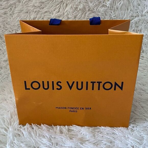 Louis Vuitton Small Orange and Blue Luxury Shopping Tote - Picture 1 of 6